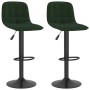 Taburetes de cocina 2 unidades terciopelo verde oscuro de , Taburetes de cocina - Ref: Foro24-333994, Precio: 129,26 €, Descu...