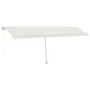 Toldo de pie retráctil manual crema 600x350 cm de vidaXL, Toldos - Ref: Foro24-3069677, Precio: 675,99 €, Descuento: %