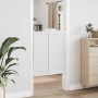 Puertas batientes diseño de lamas 1 par blanco 100x80 cm de , Puertas para el hogar - Ref: Foro24-4107140, Precio: 89,04 €, D...