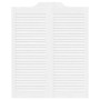 Puertas batientes diseño de lamas 1 par blanco 100x80 cm de , Puertas para el hogar - Ref: Foro24-4107140, Precio: 89,04 €, D...
