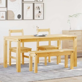 Juego de comedor Panama 4 pzas madera maciza de pino de , muebles para cocinas y comedores - Ref: Foro24-3345176, Precio: 368...