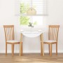 Sillas de comedor con cojines 2uds madera maciza natural caucho de , Sillas de comedor - Ref: Foro24-4102389, Precio: 116,56 ...