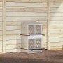 Nido para gallinas con 4 compartimentos plateado galvanizado de , Jaulas y habitáculos para animales pequeños - Ref: Foro24-8...