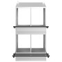 Nido para gallinas con 4 compartimentos plateado galvanizado de , Jaulas y habitáculos para animales pequeños - Ref: Foro24-8...