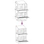 Nido para gallinas con 4 compartimentos plateado galvanizado de , Jaulas y habitáculos para animales pequeños - Ref: Foro24-8...