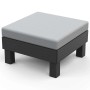 Sillón individual Keter Garden Elements Graphite con cojín gris claro de , Otomanas de exterior - Ref: Foro24-447622, Precio:...