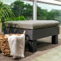 Sillón individual Keter Garden Elements Graphite con cojín gris claro de , Otomanas de exterior - Ref: Foro24-447622, Precio:...