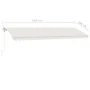 Toldo de pie retráctil manual crema 600x350 cm de vidaXL, Toldos - Ref: Foro24-3069677, Precio: 675,99 €, Descuento: %