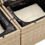 Set sofás jardín y cojines 5 pzas ratán sintético acacia beige de , Conjuntos de jardín - Ref: Foro24-3327544, Precio: 436,57...