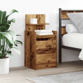 Mesilla de noche con 2 cajones madera vieja 38x34x80 cm de , Mesitas de noche - Ref: Foro24-861369, Precio: 53,20 €, Descuent...
