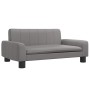 Cama para perros de cuero sintético gris 70x45x30 cm de , Camas para perros - Ref: Foro24-171866, Precio: 78,38 €, Descuento: %