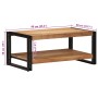Mesa de centro madera maciza de acacia 90x50x38 cm de , Mesas de centro - Ref: Foro24-4102716, Precio: 117,30 €, Descuento: %