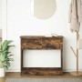 Mesa consola con cajones roble ahumado 85,5x38,5x74,5 cm de , Mesas auxiliares - Ref: Foro24-861395, Precio: 78,15 €, Descuen...