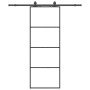 Puerta corredera con juego herrajes negro 76x205 cm ESG vidrio de , Puertas - Ref: Foro24-3375796, Precio: 205,00 €, Descuent...