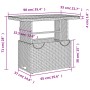 Juego de comedor de jardín 4 piezas con cojines ratán PE gris de , Conjuntos de jardín - Ref: Foro24-3277348, Precio: 472,86 ...
