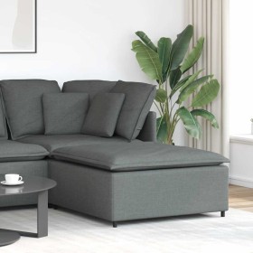 Sofá modular con reposapiés, módulo gris oscuro, 100x100x48 cm de , Unidades para sofás seccionales - Ref: Foro24-4104478, Pr...
