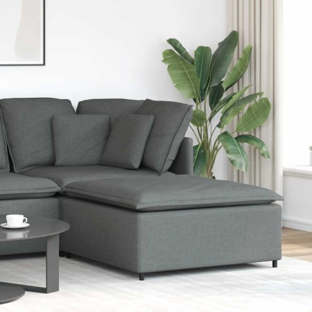 Sofá modular con reposapiés, módulo gris oscuro, 100x100x48 cm de , Unidades para sofás seccionales - Ref: Foro24-4104478, Pr...