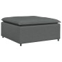 Sofá modular con reposapiés, módulo gris oscuro, 100x100x48 cm de , Unidades para sofás seccionales - Ref: Foro24-4104478, Pr...