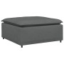 Sofá modular con reposapiés, módulo gris oscuro, 100x100x48 cm de , Unidades para sofás seccionales - Ref: Foro24-4104478, Pr...