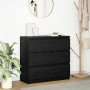 Aparador de madera de roble negro 80x35x76 cm de , Aparadores - Ref: Foro24-861734, Precio: 102,23 €, Descuento: %