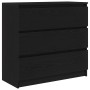 Aparador de madera de roble negro 80x35x76 cm de , Aparadores - Ref: Foro24-861734, Precio: 102,23 €, Descuento: %