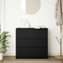 Aparador de madera de roble negro 80x35x76 cm de , Aparadores - Ref: Foro24-861734, Precio: 102,23 €, Descuento: %