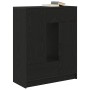 Aparador con cajones y puertas roble negro 73x31x90 cm de , Aparadores - Ref: Foro24-861851, Precio: 106,43 €, Descuento: %