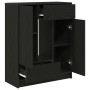Aparador con cajones y puertas roble negro 73x31x90 cm de , Aparadores - Ref: Foro24-861851, Precio: 106,43 €, Descuento: %