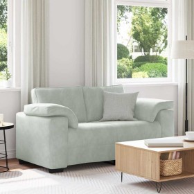 Sofá Loveseat gris claro 120 cm terciopelo de , Sofás - Ref: Foro24-4105257, Precio: 224,90 €, Descuento: %
