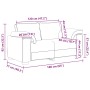 Sofá Loveseat gris claro 120 cm terciopelo de , Sofás - Ref: Foro24-4105257, Precio: 224,90 €, Descuento: %