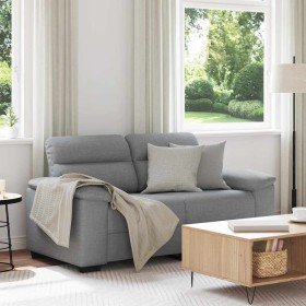 Sofá de 2 plazas de tela gris claro 120 cm de , Sofás - Ref: Foro24-4105297, Precio: 219,80 €, Descuento: %