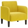 Sillón con reposabrazos terciopelo amarillo 54 cm de , Sillones - Ref: Foro24-4100584, Precio: 118,04 €, Descuento: %