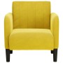 Sillón con reposabrazos terciopelo amarillo 54 cm de , Sillones - Ref: Foro24-4100584, Precio: 118,04 €, Descuento: %