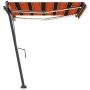 Toldo de pie automático naranja y marrón 300x250 cm de vidaXL, Toldos - Ref: Foro24-3069710, Precio: 424,18 €, Descuento: %