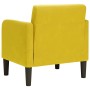 Sillón con reposabrazos terciopelo amarillo 54 cm de , Sillones - Ref: Foro24-4100584, Precio: 118,04 €, Descuento: %