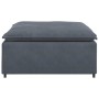 Sofá modular con reposapiés, módulo gris oscuro, 100x100x48 cm de , Unidades para sofás seccionales - Ref: Foro24-4104490, Pr...