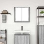 Mueble de baño de pared con espejo gris Sonoma 60x21x60 cm de , Tocadores de baño - Ref: Foro24-861900, Precio: 68,53 €, Desc...