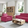 Juego de sofás con cojines 3 piezas terciopelo rojo tinto de , Sofás - Ref: Foro24-3324622, Precio: 610,30 €, Descuento: %