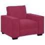 Juego de sofás con cojines 3 piezas terciopelo rojo tinto de , Sofás - Ref: Foro24-3324622, Precio: 610,30 €, Descuento: %