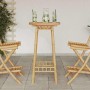 Mesa de bar para exterior redonda de bambú Ø55x100 cm de , Conjuntos de jardín - Ref: Foro24-4108230, Precio: 92,31 €, Descue...