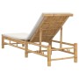 Tumbona con cojines 55x199x30 cm bambú de , Tumbonas - Ref: Foro24-4108226, Precio: 204,95 €, Descuento: %