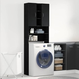 Mueble para lavadora roble negro 64x25,5x190 cm de , Accesorios para lavadoras y secadoras - Ref: Foro24-862065, Precio: 103,...
