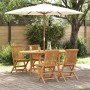 Conjunto de Comedor de Jardín de 5 Piezas de Madera Sólida de Teca de , Mesas de jardín - Ref: Foro24-3157128, Precio: 491,93...