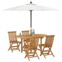 Conjunto de Comedor de Jardín de 5 Piezas de Madera Sólida de Teca de , Mesas de jardín - Ref: Foro24-3157128, Precio: 491,93...
