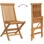 Conjunto de 7 Piezas de Comedor de Jardín de Madera Sólida de Teca de , Mesas de jardín - Ref: Foro24-3157129, Precio: 617,37...