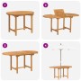 Conjunto de Comedor de Jardín de 7 Piezas de Madera Sólida de Teca de , Mesas de jardín - Ref: Foro24-3157131, Precio: 697,84...