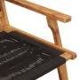 Juego de Sillas de Jardín con Mesa, 3 piezas, Negra, de Madera Sólida de Acacia de , Sillas de jardín - Ref: Foro24-3214437, ...