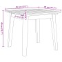 Juego de Sillas de Jardín con Mesa, 3 piezas, Negra, de Madera Sólida de Acacia de , Sillas de jardín - Ref: Foro24-3214437, ...