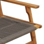Sillas de Jardín con Mesa 3 pcs Gris de Madera Maciza de Acacia de , Sillas de jardín - Ref: Foro24-3214438, Precio: 225,35 €...