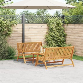 Sillas de Jardín con Mesa 3 pcs de Madera Maciza de Acacia de , Mesas de jardín - Ref: Foro24-3214448, Precio: 264,61 €, Desc...
